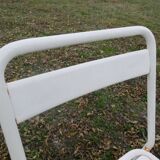 Duo of bistro style indus terrace chairs