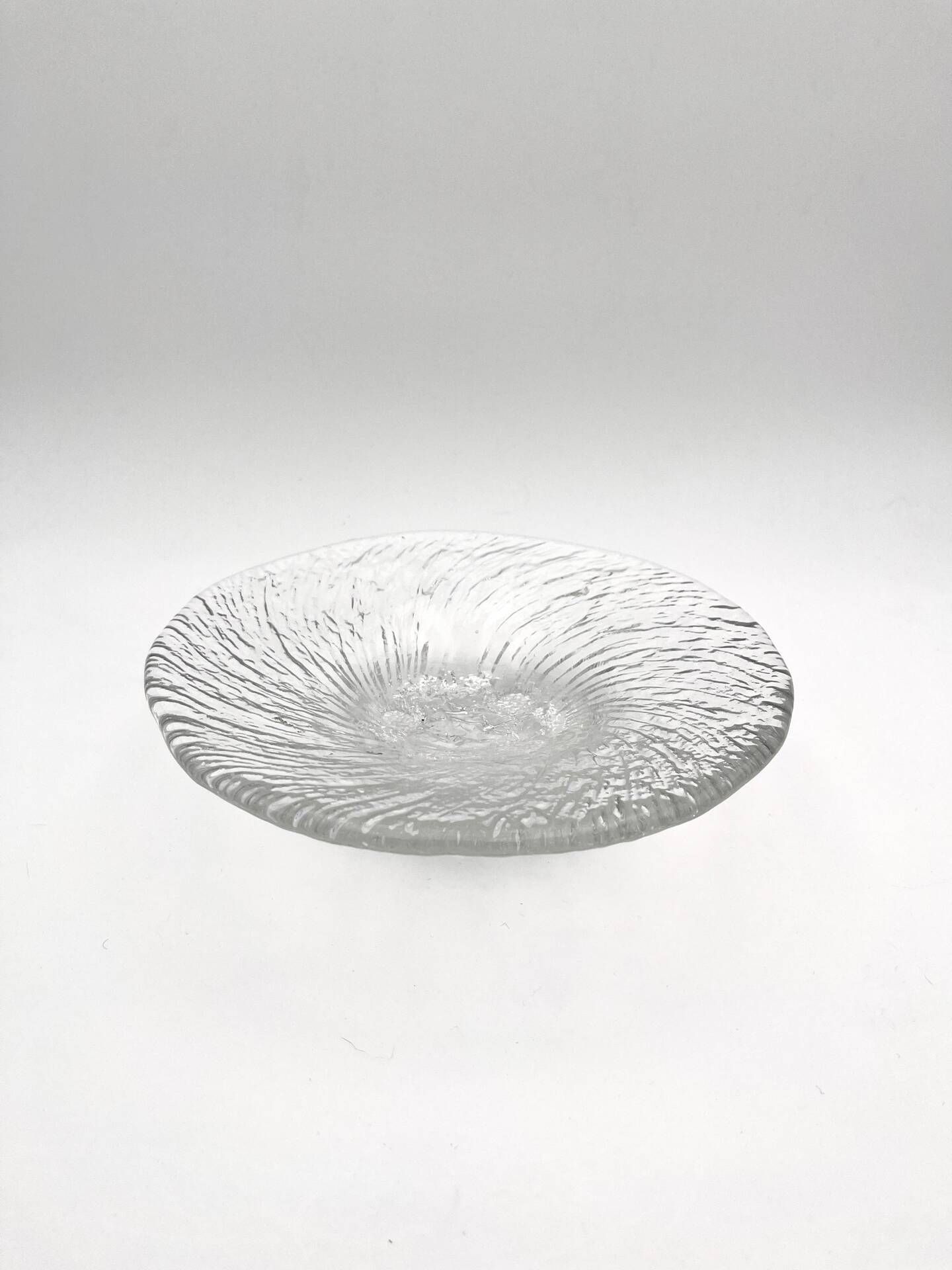 Coupe Tapio Wirkkala Iittala Avanti Crystal Givre Brutalist 25cm