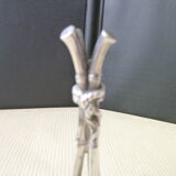 Double saleron in silver metal Christofle Art Nouveau