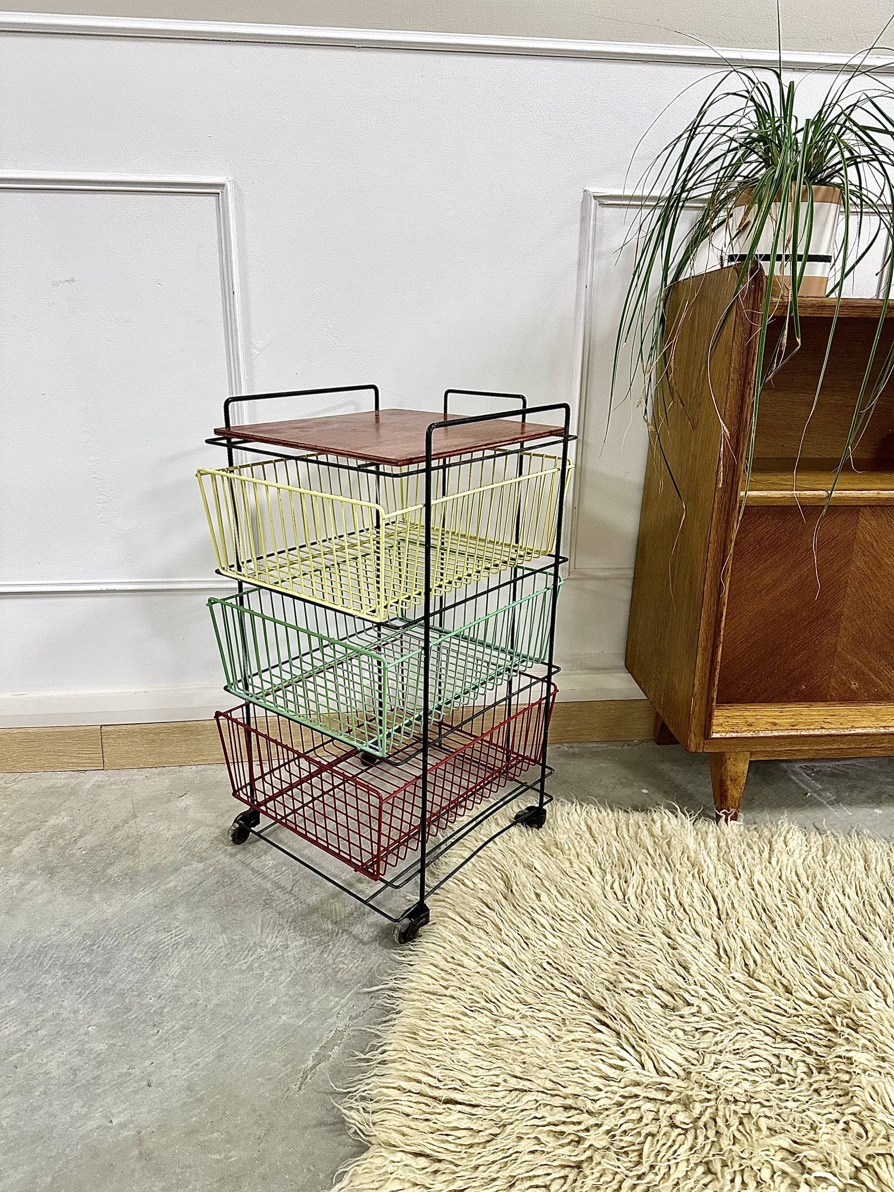 Metal furniture with 50's baskets