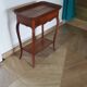 Table d’appoint – Bout de canapé -Acajou – plateau a rebord-1 tiroir