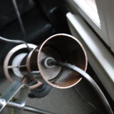 Lamppost space age brown with 2 spots