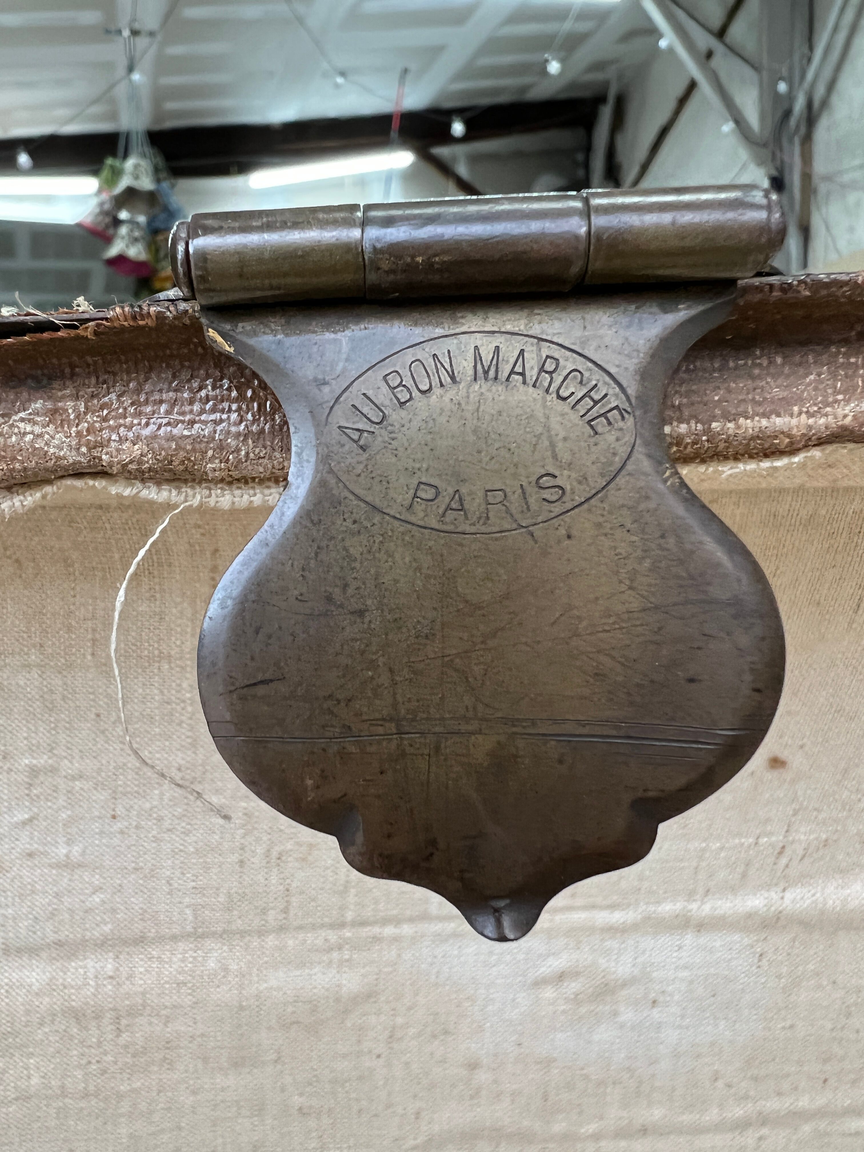 Wooden trunk "Au bon Marché Paris"