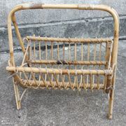 Vintage rattan magazine door