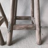 Pair of rustic high stools