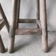 Paire de tabourets hauts rustiques