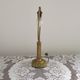 Traditional Style Vintage French Brass Table Lamp Round Footed Base