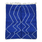 Tapis Bleu Contemporain - 303 x 245 cm