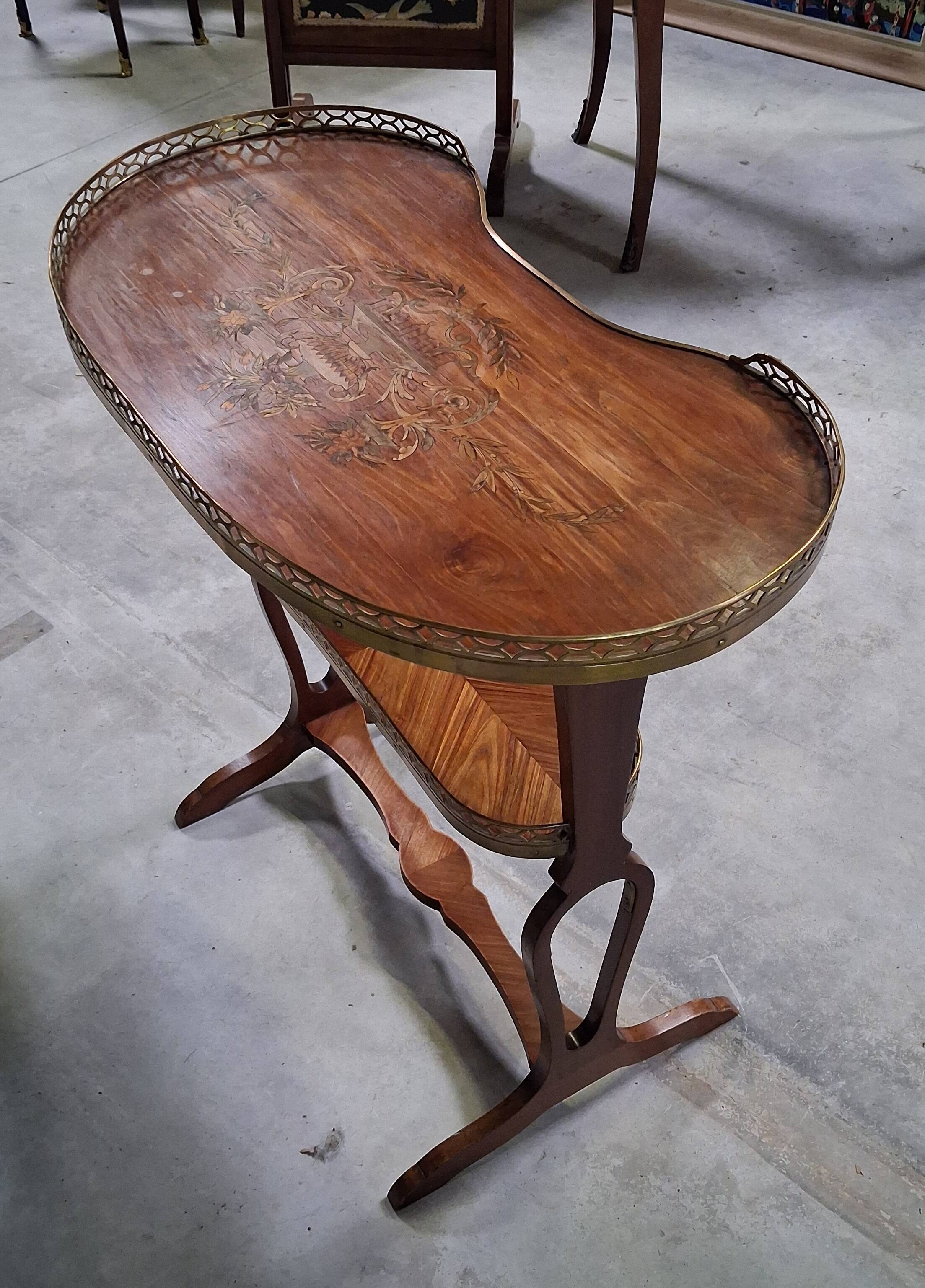 Art Nouveau two-tier tea table