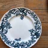 6 beautiful dessert plates Terre de fer Jules old man