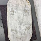 Marble and wrought iron bistro table