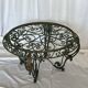 Wrought iron table in country style