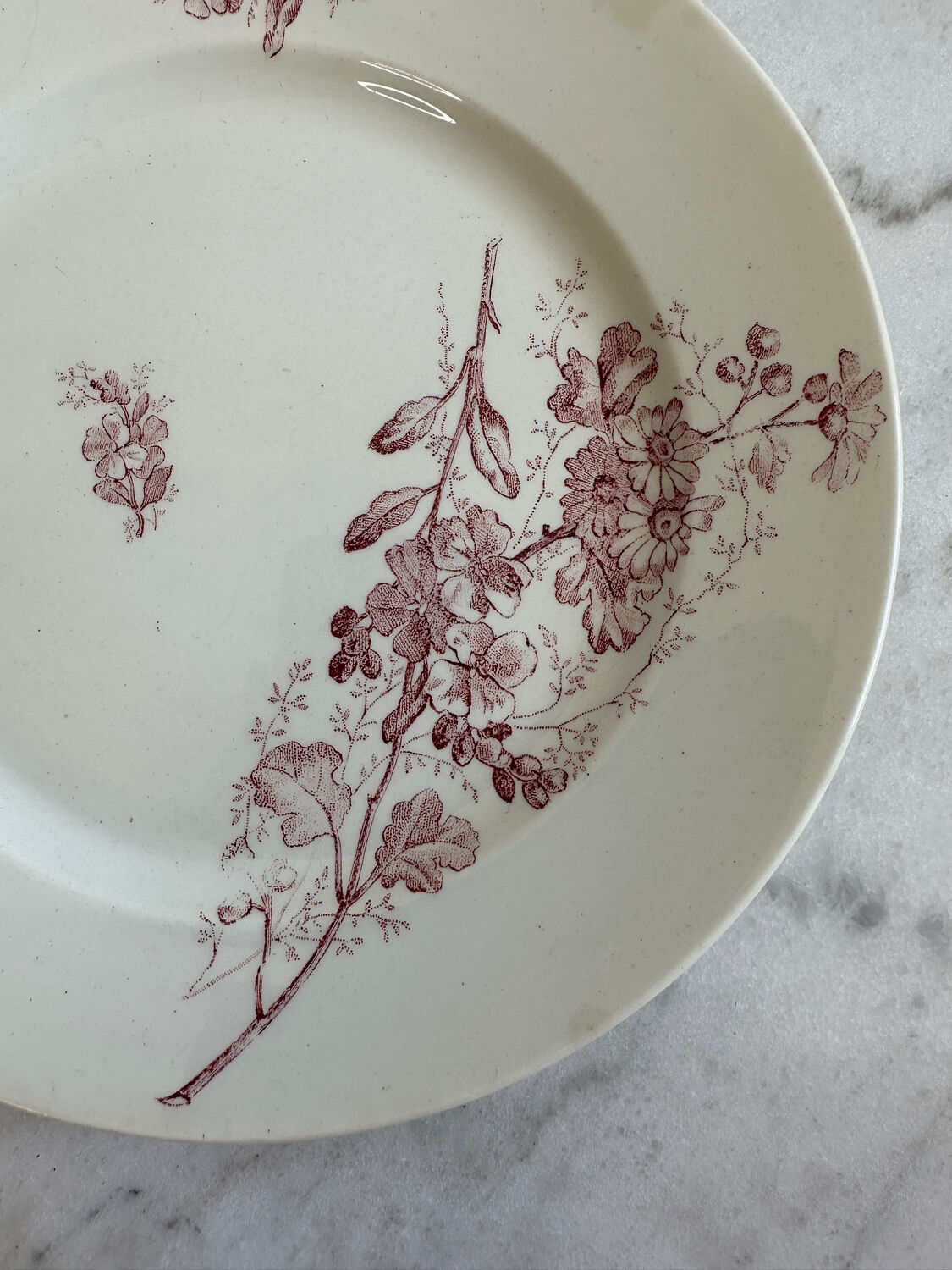 Assiette à dessert Terre de fer