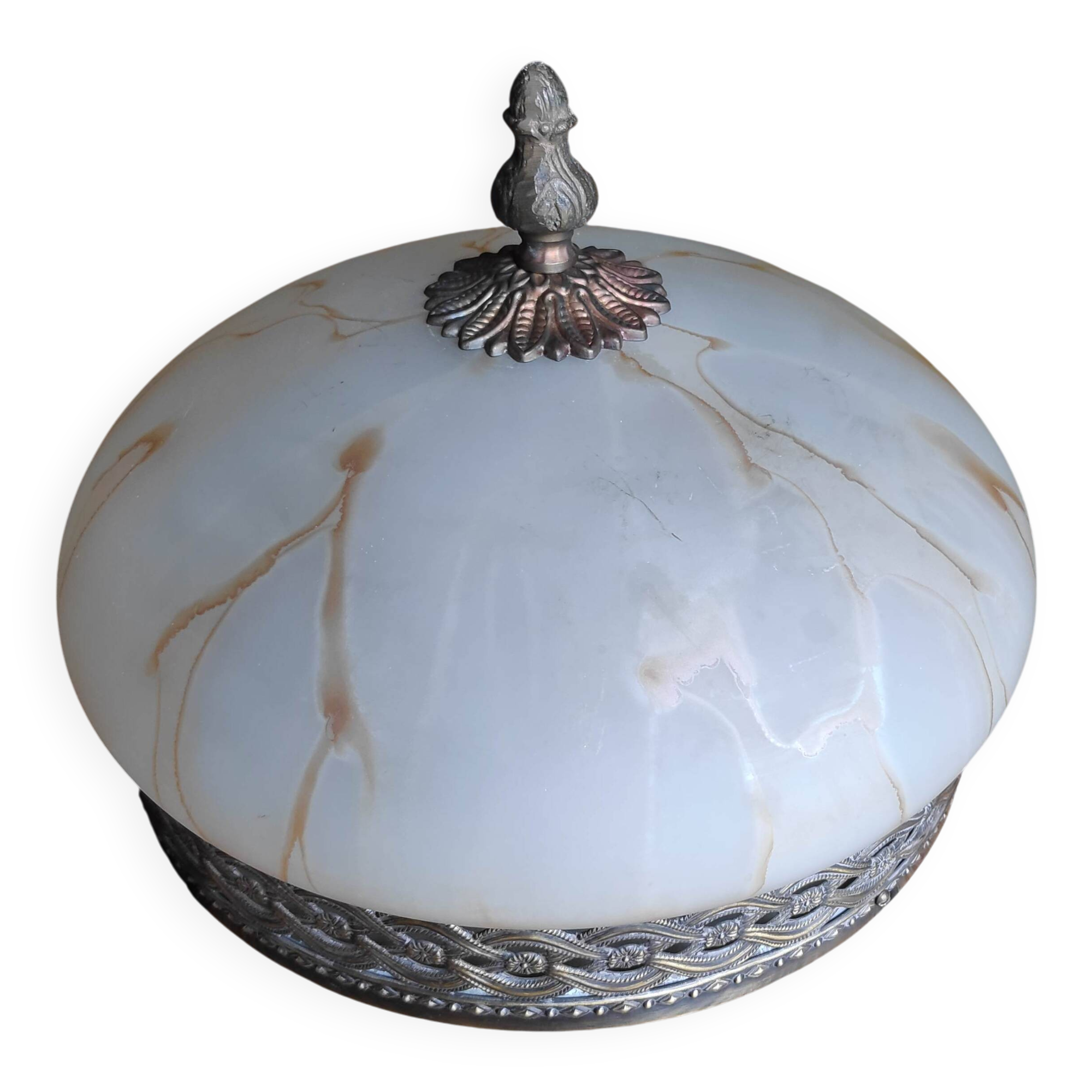 2-light marble effect ceiling light (L-0099)