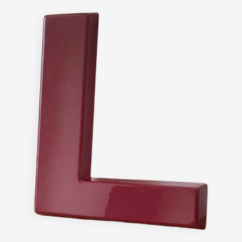 Sign Letter L in Vintage PLEXIGLAS