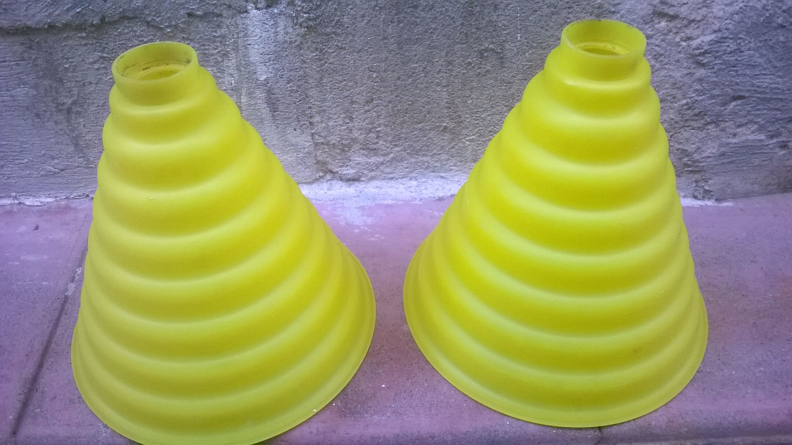 Pair of vintage lampposts