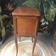 Louis XV style wooden bedside table with drawers
