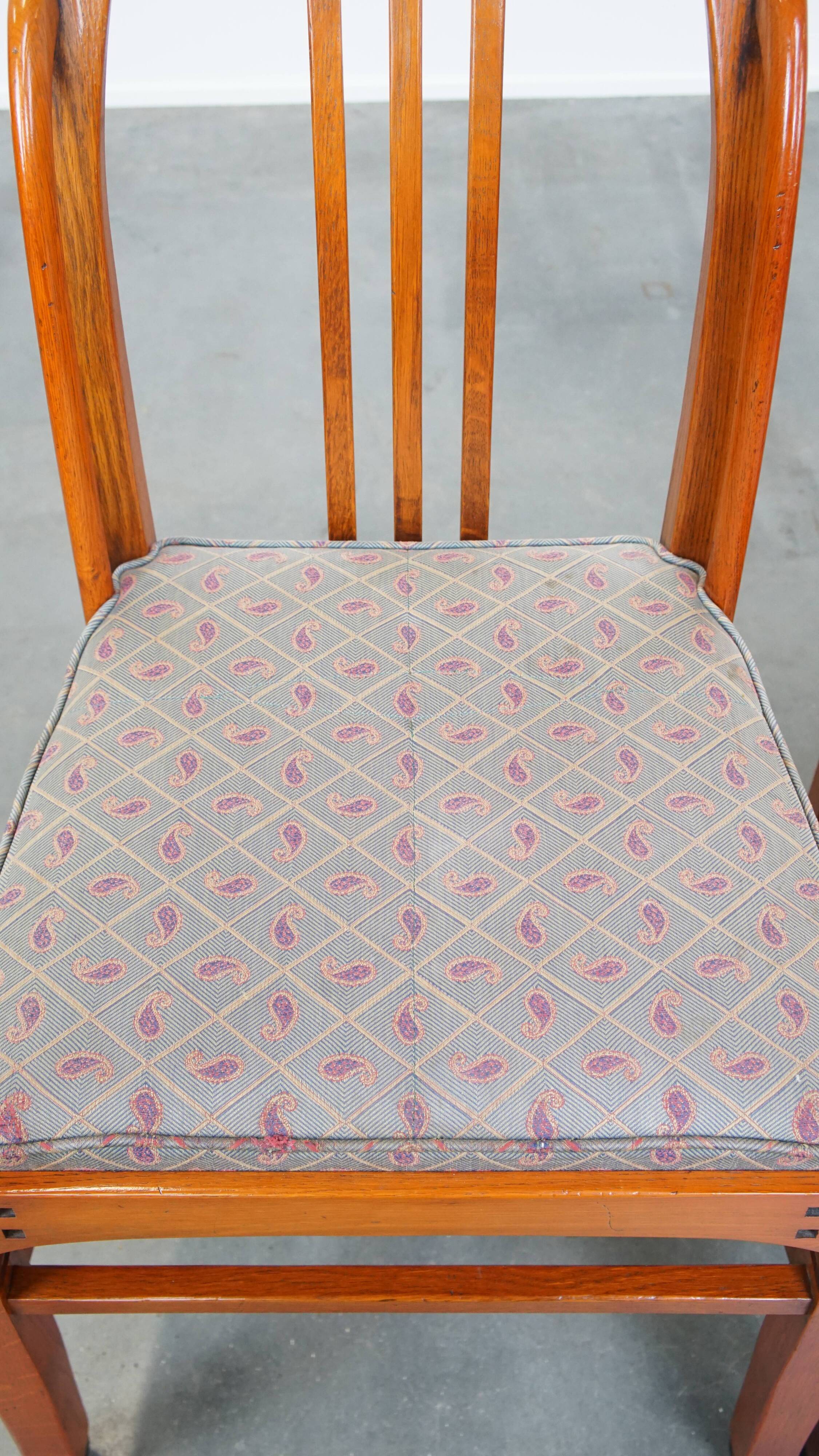 Set of 2 Art Nouveau design Schuitema dining chairs