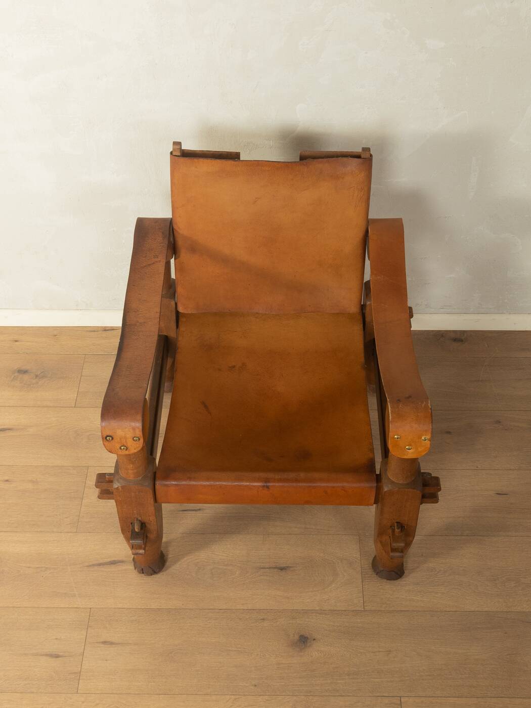 Brutalist Vintage Safari Armchair