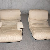 Pair of  Marsala armchairs by Michel Ducaroy for Ligne Roset 1972