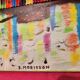 Mixed media canvas painting New York by B Morisson