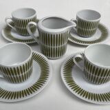 Scandinavian graphic style coffee service