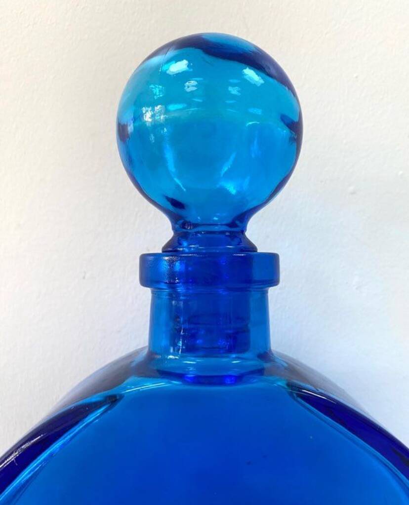 Antique XL bottle / Cobalt blue glass vase