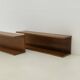Set of two Danish Teak Wall Shelves Mid-Century