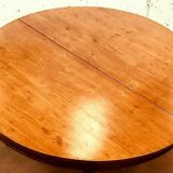 Headband table with six feet Blond mahogany XX century