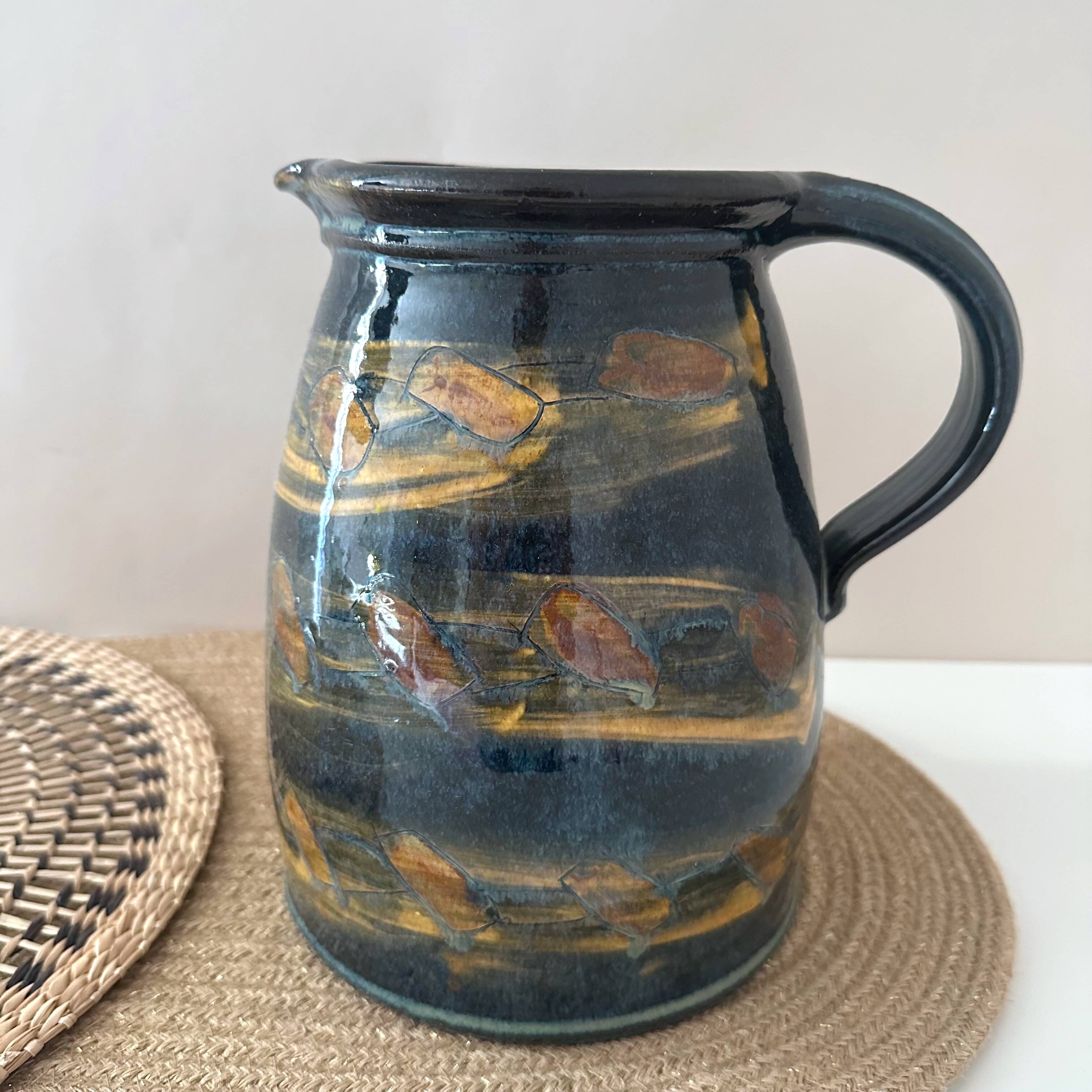 Large ceramic jug, studio ceramic Denmark