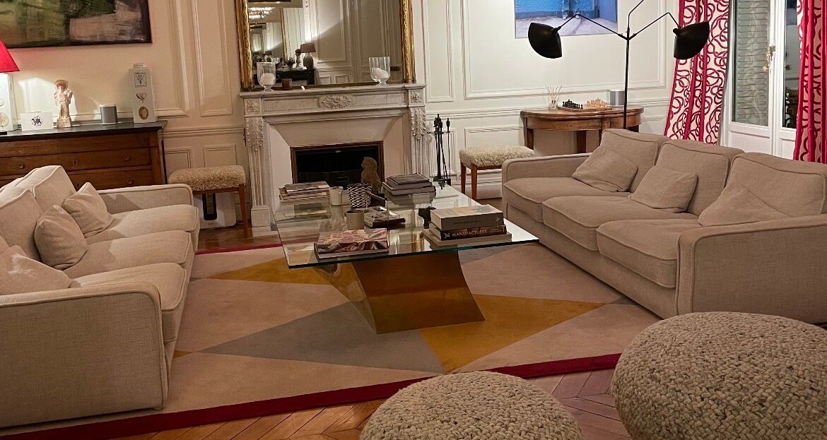 Meridiani 3-seater fabric sofa