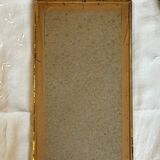 Vintage gold wooden rectangular mirror