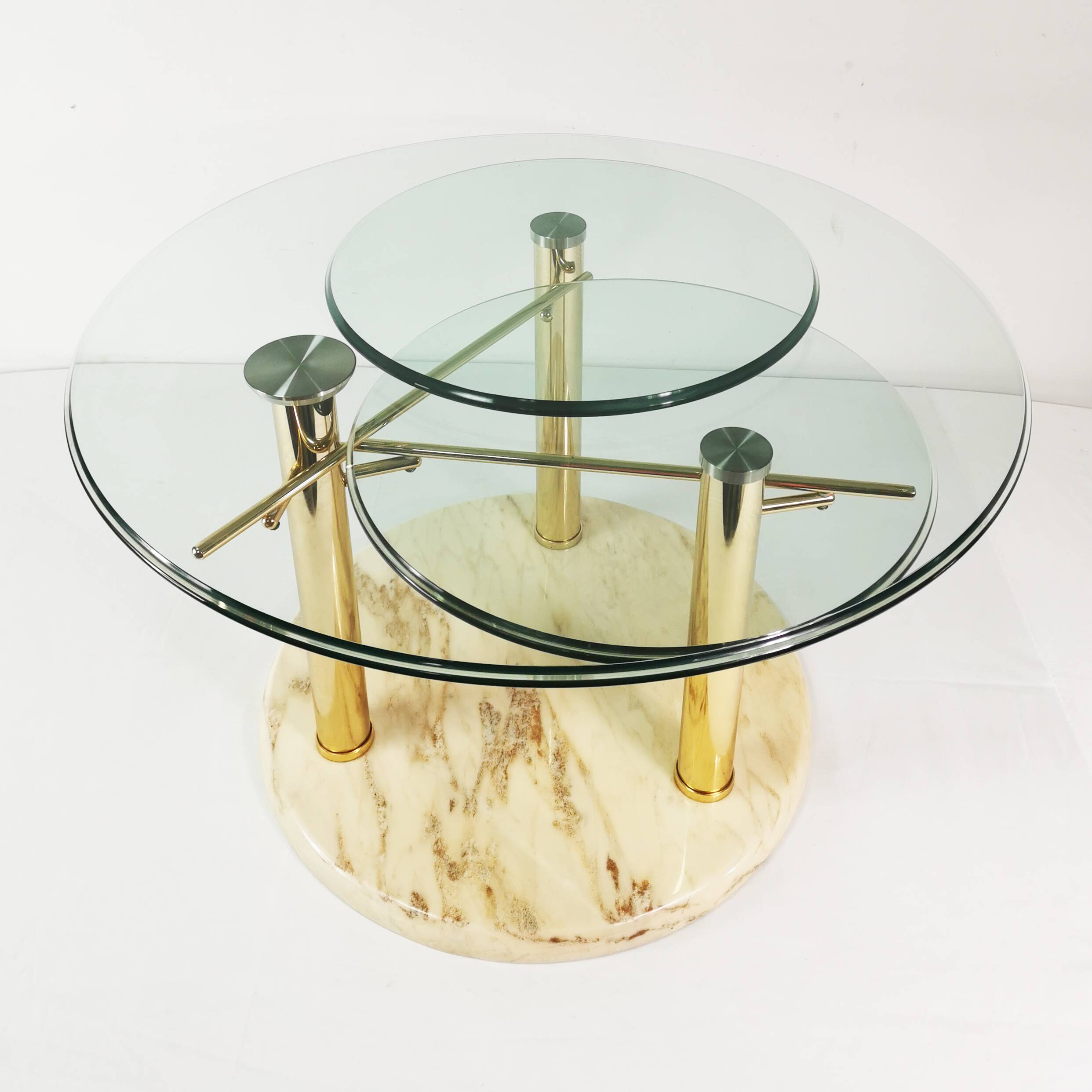 Designer, extendable coffee table, Intermezzo Draner, designed by Georg Appeltshauser, Germany, 1990