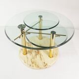 Table basse design et extensible, Intermezzo Drner, conçue par Georg Appeltshauser, Allemagne, 1990