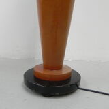 ART DECO TABLE LAMP, DESK LAMP WITH GLASS SHADE