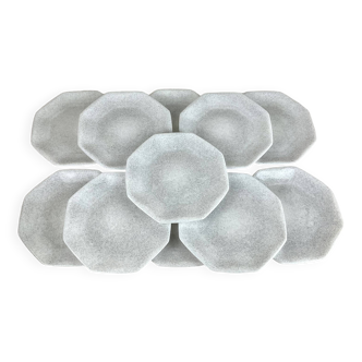 11 Assiettes à dessert Arcopal octime