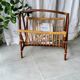Bamboo and rattan magazine rack