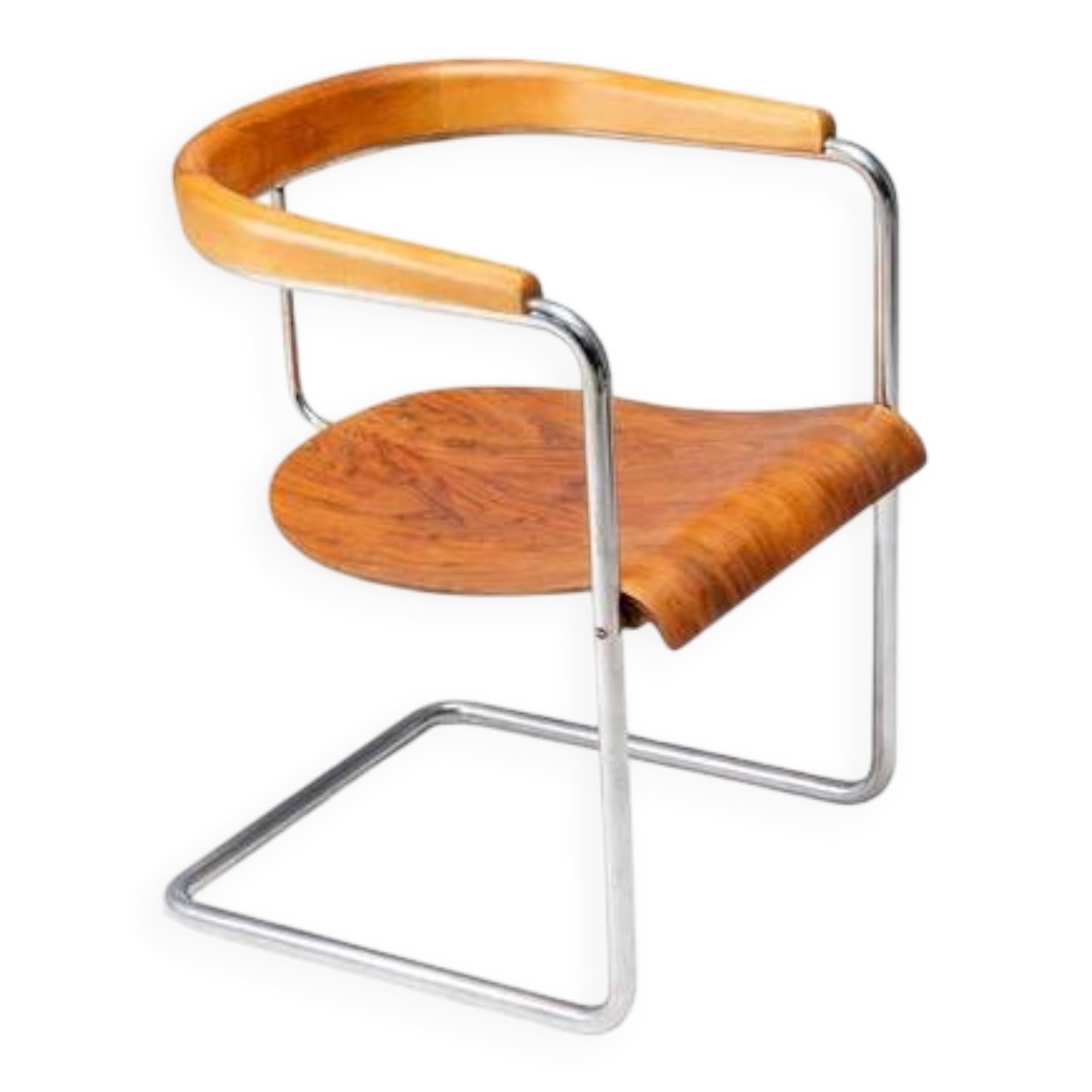 Functionalist Console Armchair, Jindřich Halabala, 1930s, UP Rousínov