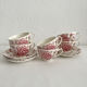 6 Johnson Brothers "Rose Chintz" English earthenware mugs