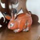 Porcelain rabbit, zoomorphic box from the 60s-70s.
