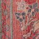 Traditional red medallion runner rug long handmade oriental wool carpet - 135x285cm