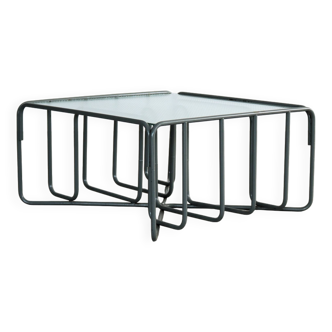 vintage coffee table | table | glass | 70's