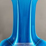 Important Porcelain Lamp with Blue Crackle Enamel, France, Circa 1940