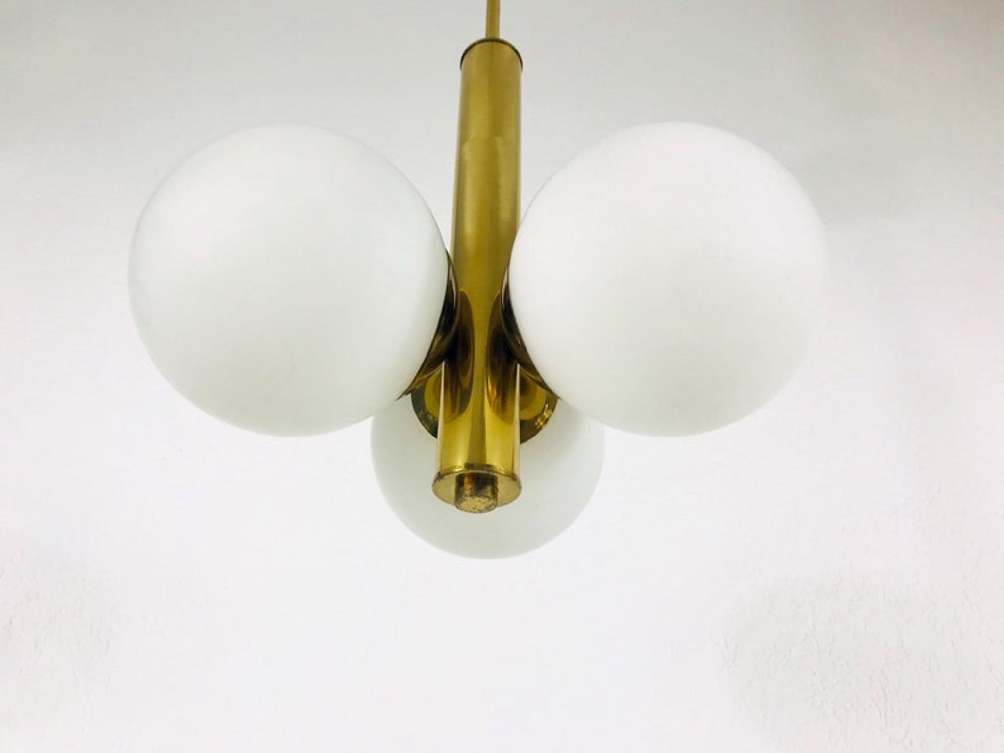 Suspension en laiton de Kaiser, Allemagne, années 60