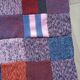Plaid en patchwork tricoté main