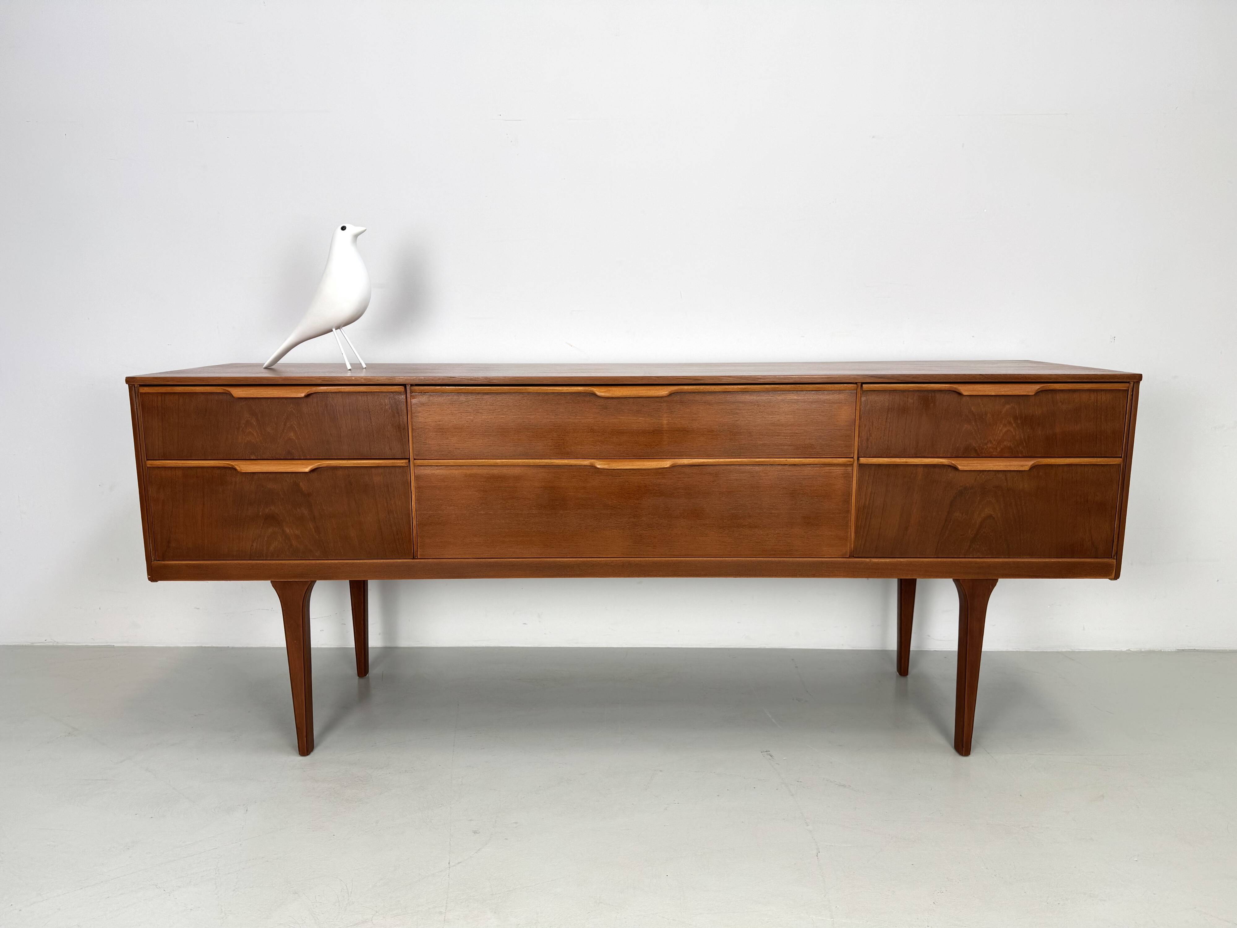 Vintage sideboard with 6 drawers by Austinsuite, designed by Frank Guille i