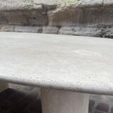 Table en travertin des années 60