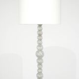 Murano glass and bronze floor lamp attributed to Seguso Vetri, Italy.