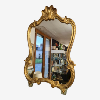 Miroir vintage doré 58x88cm