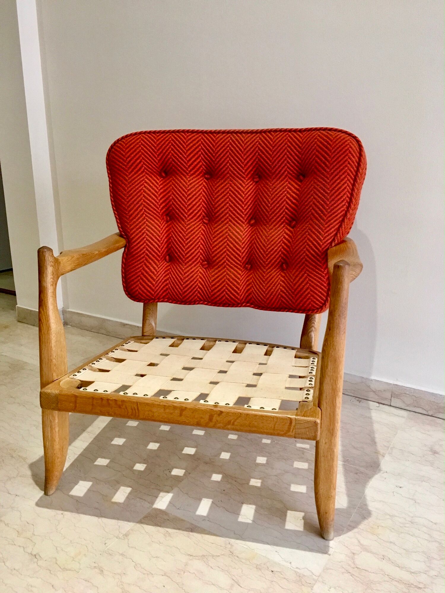 Armchair model José by Guillerme and Chambron 1970